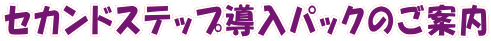 �Z�J���h�X�e�b�v�����p�b�N�̂��ē�